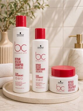Schwarzkopf BC Repair Rescue Arginine Shampoo Conditioner Mask Set